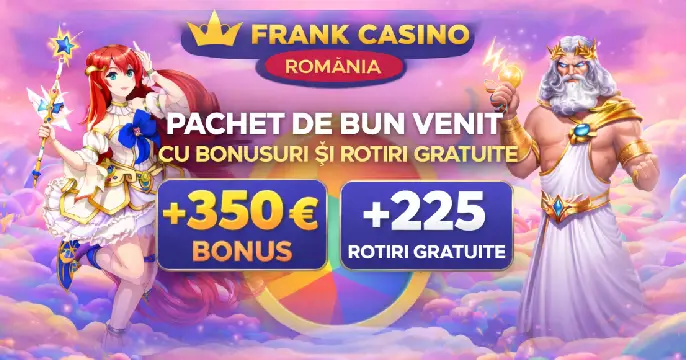 Frank Casino România – pachet de bun venit cu bonusuri și rotiri gratuite